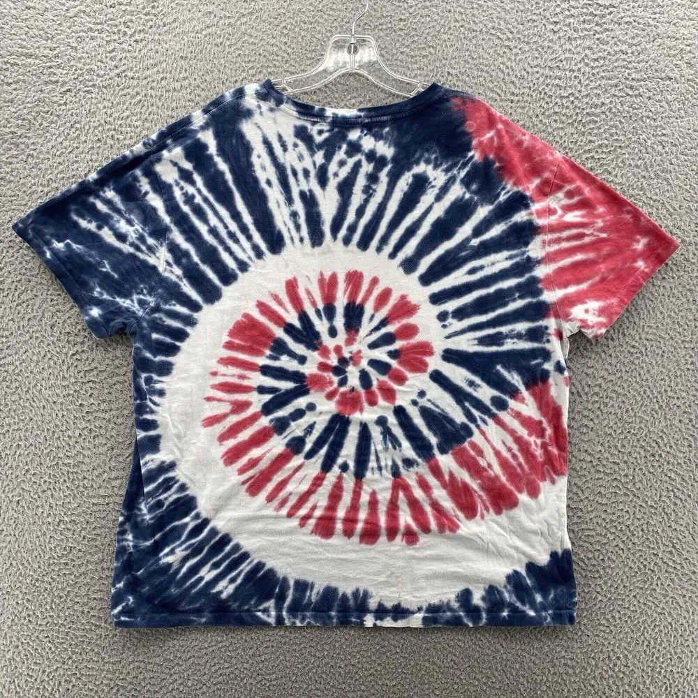 Polo Ralph Lauren Shirt Mens Large Tie Dye Preppy Boho Festival Academia Coastal